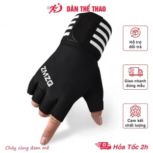 Bao tay tập gym tập xà, tạ, thể hình, đi xe máy đi phượt cho nam và nữ - Găng tay gym ZMZQ có cuốn cổ tay