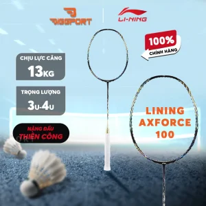 Vợt Cầu Lông Lining Axforce 100 Chính Hãng – Nặng Đầu Thiên Công – Tấn Công Uy Lực, Độ Bền Cao, Siêu Chống Xoắn