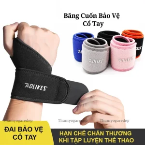 Băng quấn cổ tay Aolikes,Đai quấn bảo vệ cổ tay hỗ trợ nẹp xương ống khớp cổ tay AOLIKES